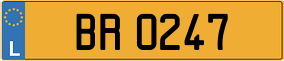 Trailer License Plate